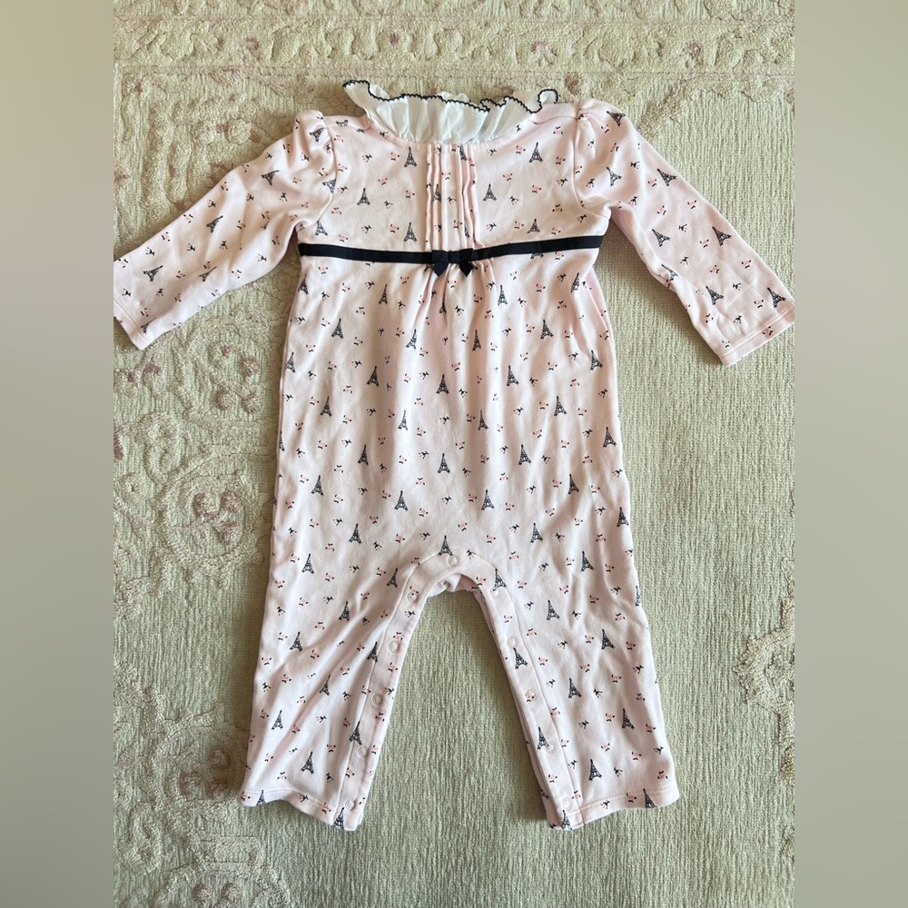 Janie & Jack Paris Collared One Piece 12-18M